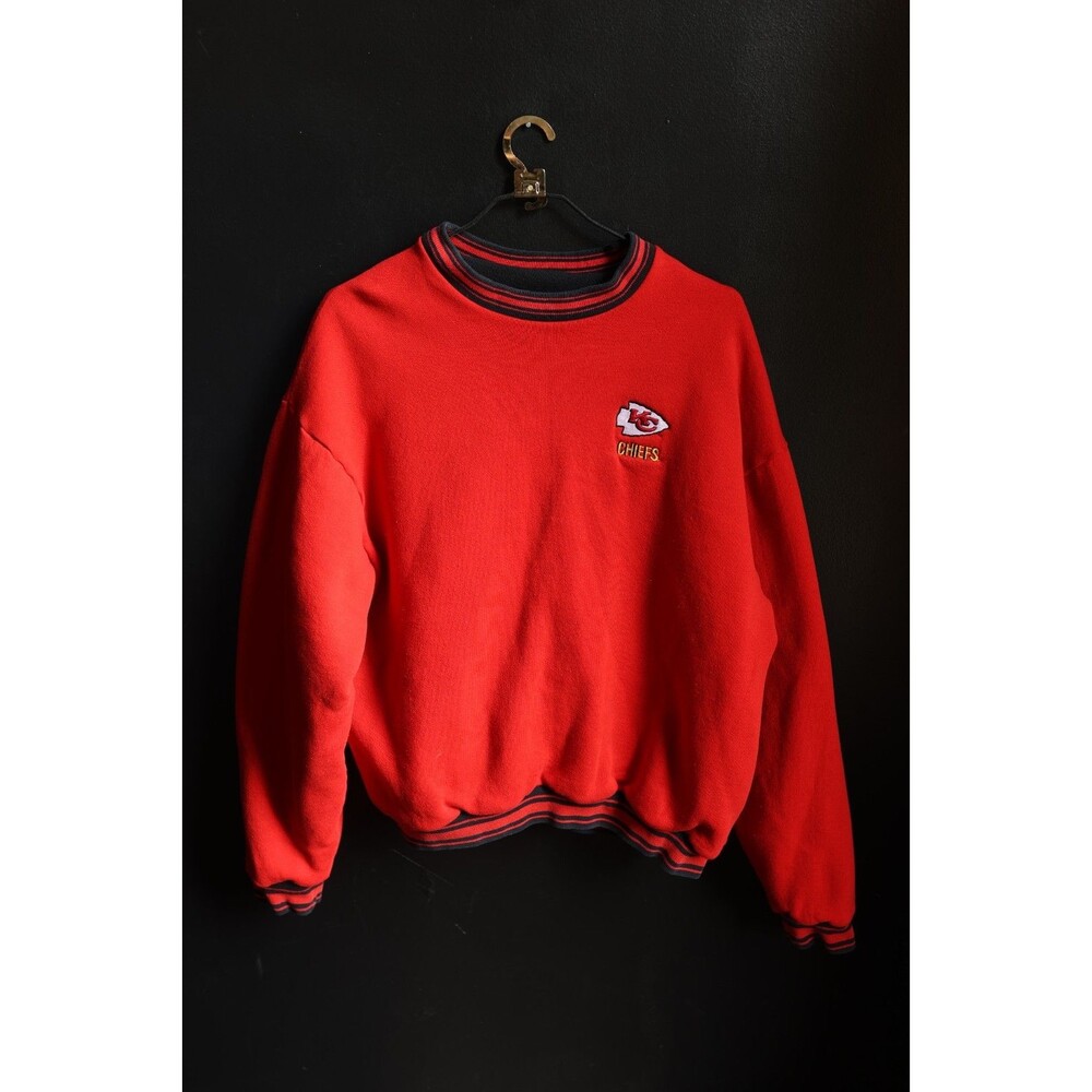 Vintage Kansas City Chiefs Sweatshirt XL NFL ProPlayer Reversible 90s KC Retro